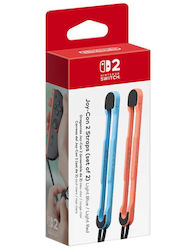 Nintendo Joy-con 2 Strap Pair Light Blue Light Red Nsw2 Accessory