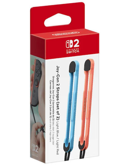 Nintendo Joy-Con 2 Strap Pair Light Blue Light Red NSW2 Accessory