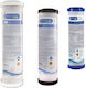 Matrikx Countertop and Under Sink Water Filter Replacement made of Activated Carbon 10" 0.5 μm 3pcs