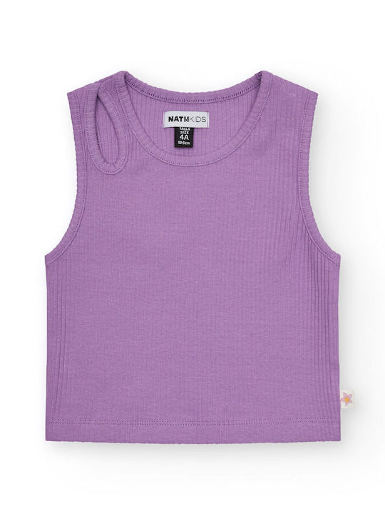Παιδική Μπλούζα Κοντομάνικη Lilac