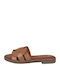 Women's Flat Sandals in Brown Color
