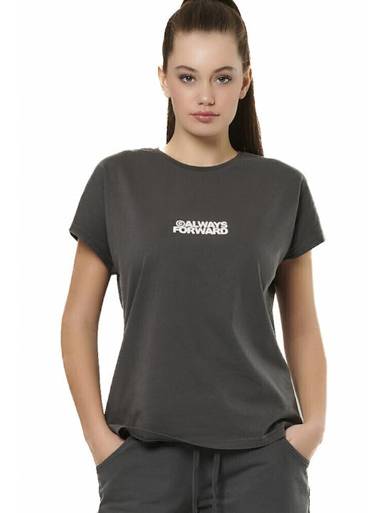Γυναικείο Oversized T-shirt Charcoal Grey