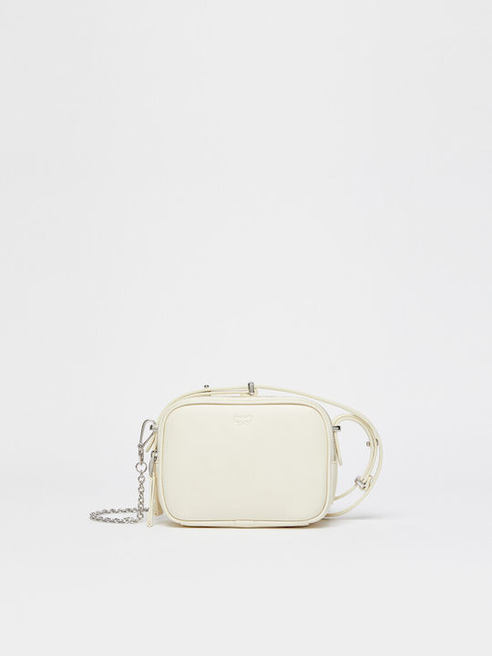 Leather Women's Bag Crossbody White