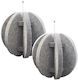 Audiodesigner Radial Sphere 5 Grey Set Audio Treatment Panel (2 Pieces) 50cm x 50cm in Grey Color