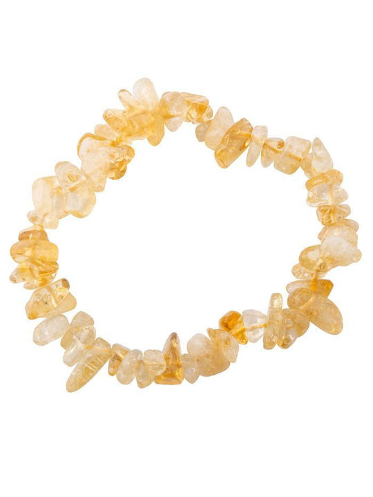 Βραχιόλι Ημιπολύτιμους Λίθους Κιτρίνη Citrine Healing Chips Bracelet