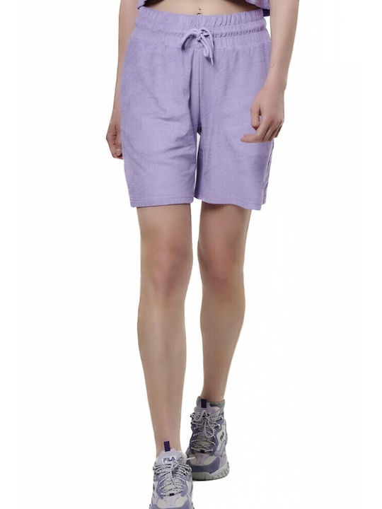 Body Action Γυναικείο Ψηλόμεσο Σορτς Lavender C...