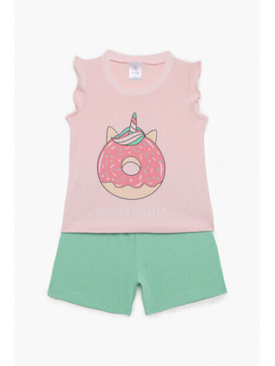 Pretty Baby Kids' Pajamas Summer Pink/pistachio