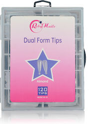 Roby Nails Tips Νυχιών Διάφανα 120τμχ