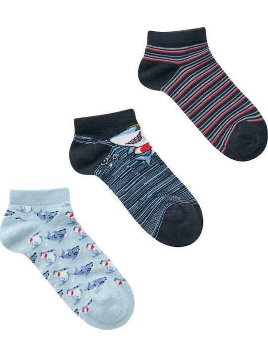 Walk Παιδικά Σοσόνια Multicolor 3 Ζευγάρια
