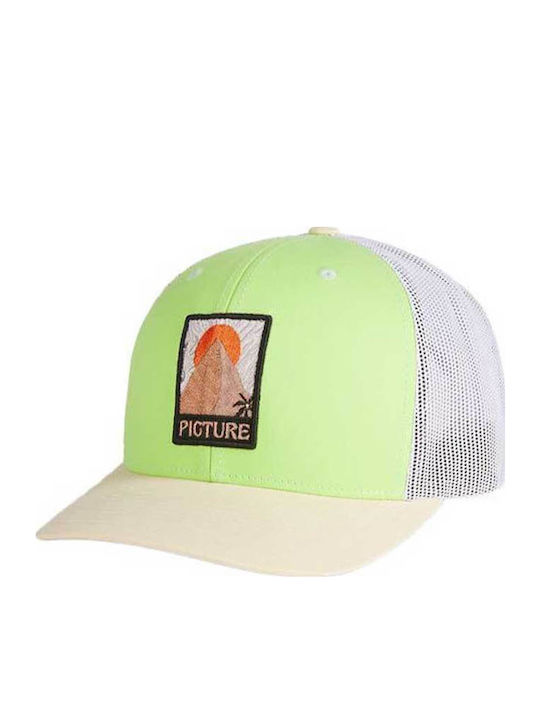 Шапка с козирка Picture Kuldo Trucker в цвят Sap Green