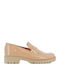 Leather Women's Moccasins in Brown Color
