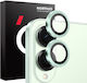 Samsung Galaxy S25 Edge 5G Northjo Camera Protection Rings Green