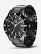 Daniel Wellington Iconic Men's Watch 40mm Battery with Black Stainless Steel Strap