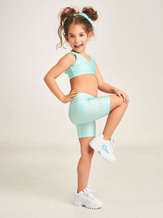 Kinder Leggings Radfahren Kurz Mint Amaryllis