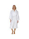 Comfort Bathrobe with Collar White