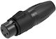 Seetronic Scwf3b Βύσμα Xlr 3pin Θηλυκό Επίχρυσες Επαφές Ip65 Μαύρο Βύσμα Xlr 3pin Θηλυκό Επίχρυσες Επαφές