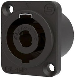 Seetronic Sl4mp Βύσμα Σασί Speakon 4 Pole Μαύρο Βύσμα Xlr 3pin Αρσενικό Επίχρυσες Επαφές Ip65 Μαύρο Seetronic Sl4mp Βύσμα Σασί Speakon 4 Pole Μαύρο Βύσμα Xlr 3pin Αρσενικό Επίχρυσες Επαφές Ip65 Μαύρο
