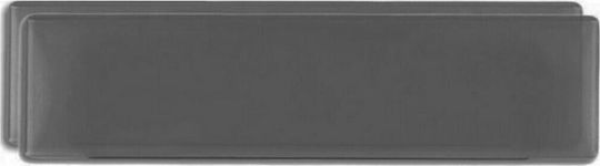 Autoline Car License Plate Glass Protectors Front Plastic Black Tint 2pcs