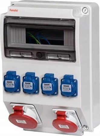Строителна комутационна апаратура 32a/5p 16a/5p 4x2p+z Без обработка Rw3959 32/5 16/5 4gs Ip44 3959.0014