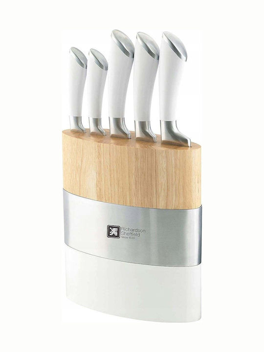 Richardson Sheffield Fusion Messer Set mit Sockel aus Rostfreiem Stahl 5 Stück