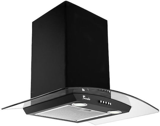 Tornado Eva Chimney Vent Hood 60cm Black