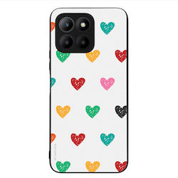 Sonique Heart Serie Hülle Honor 70 Lite 5G Weiß 02