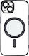 TelForceOne Chrome Mag Back Cover Metallic 1.5mm Black (iPhone 17e / 16e)