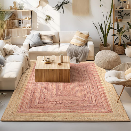 Beauty Home Χαλί Αντιολισθητικό 65x150cm Μπεζ, Ροζ
