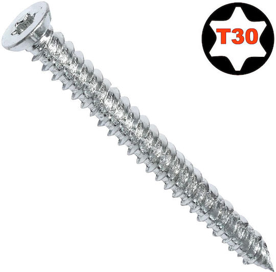 Bolțuri de ciment Torx Galvanizat cu Diametru M7.5 și Lungime 202mm 100buc
