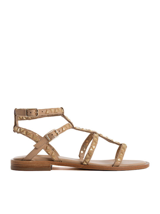 Ash Combo Women's Flat Sandals Beige