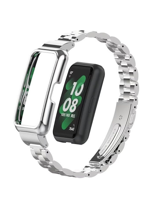 Brățară Metalică Pentru Huawei Band 10 9 Curea Smart Watch Band – Argintiu Brățară Metalică Pentru Huawei Band 10 9 Curea Smart Watch Band – Argintiu