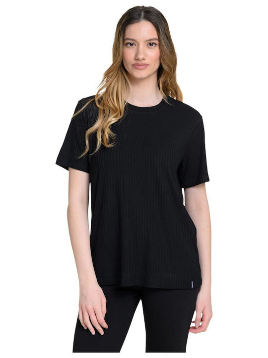 Target Γυναικείο Αθλητικό T-shirt Μαύρο