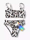Blu4u Kinder Badeanzug Bikini Blau