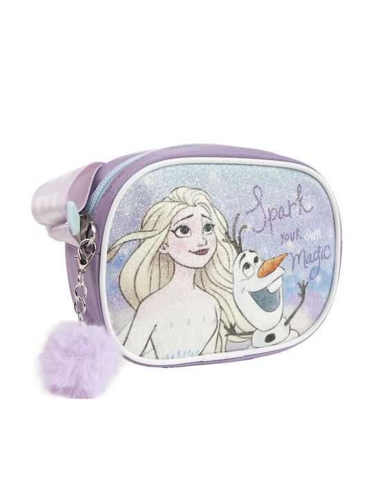 Disney Frozen & Ever After Fantasia Παιδική Τσάντα Ώμου Μωβ 14.5x10.5x4εκ.