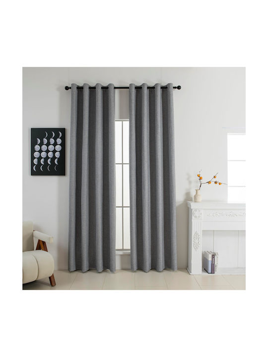 Beauty Home Blackout Curtain with Grommets Elit...