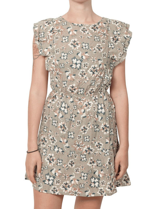Sommer Mini Kleid mit Rüschen Grün