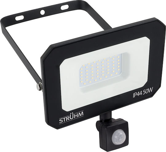 Struhm Προβολέας LED 50W Φυσικό Λευκό με Αισθητήρα Κίνησης