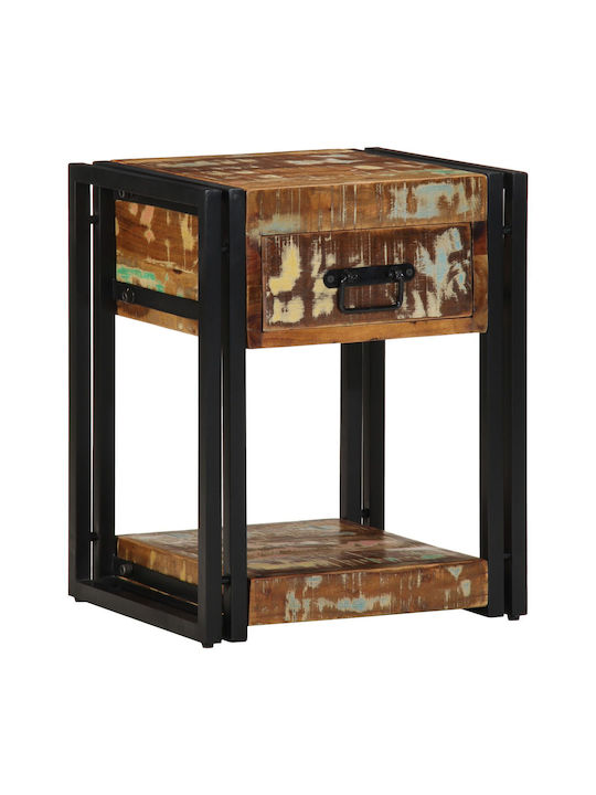 Κομοδίνα από Μασίφ Ξύλο Πολύχρωμα 2τμχ 40x35x50cm 4016691