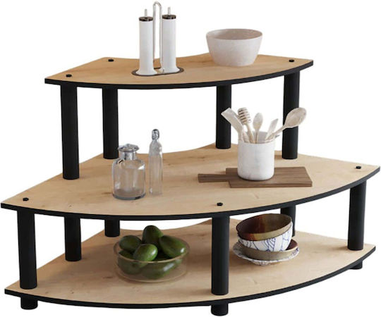 Hanah Home Επιτραπέζια Βάση Ξύλινη 70x42x38εκ. Μπεζ
