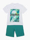Pretty Baby Παιδική Πιτζάμα Καλοκαιρινή Λευκό/μπλε, Μπλε
