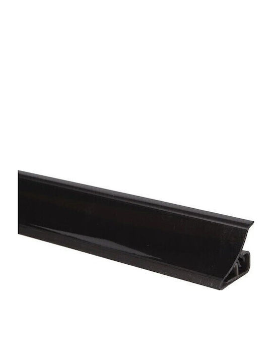 Capac de îmbinare Mrk120 3000mm PVC Plastic Negru 132-1310060090