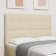 vidaXL Fabric Bed Headboard Cream 144x128cm