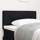 vidaXL Fabric Bed Headboard Black 90x88cm