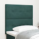 vidaXL Fabric Bed Headboard Cushion Dark Green ...