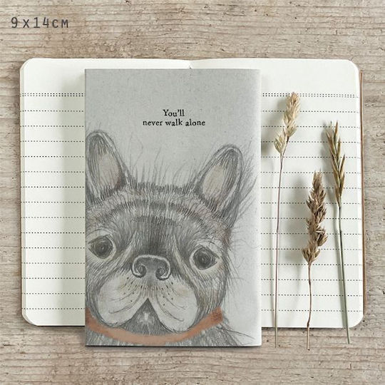 Synchronia Notebook Block Print Dog-you'll Never Walk Alone 9x14cm