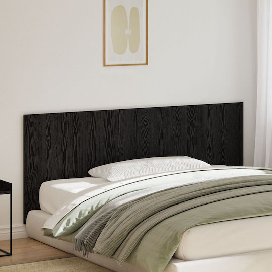 vidaXL Wooden Bed Headboard Black Oak 200x80cm