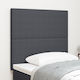 vidaXL Fabric Bed Headboard Dark Gray 80x128cm