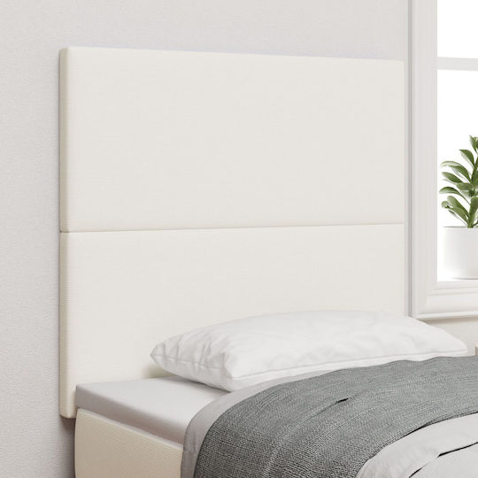 vidaXL Stoff-Kopfstütze für Betten Beige 100x88cm