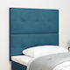 vidaXL Fabric Bed Headboard Dark Blue 80x128cm