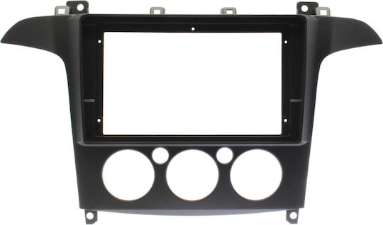 Front Panel Ford S-max 2006 2014 Manual Air Conditioning Car Touch Screen Audio System 9" Inch Android Mounting Frame Fascia Car Radio Panel Dash Factory Type Plastic Frame